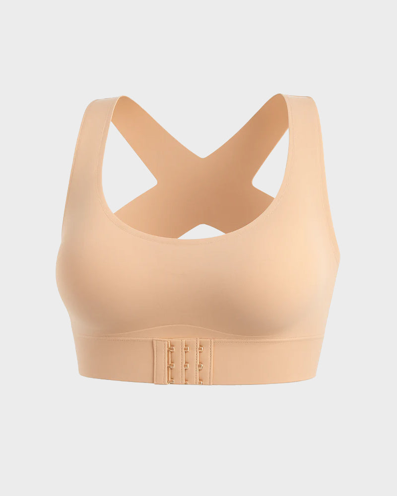 🎉Front Closure Cross-Back Wireless Posture Bra
