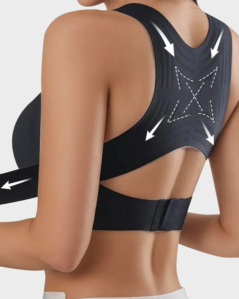 🎉LAST DAY SALE - 50% OFF⚡Front Closure Cross-Back Wireless Posture Bra
