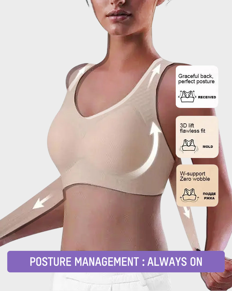 🎉Front Closure Cross-Back Wireless Posture Bra