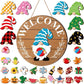 🎁50% OFF🍁Christmas Best Decorations🎄Interchangeable Wooden Gnome Welcome Sign🎅
