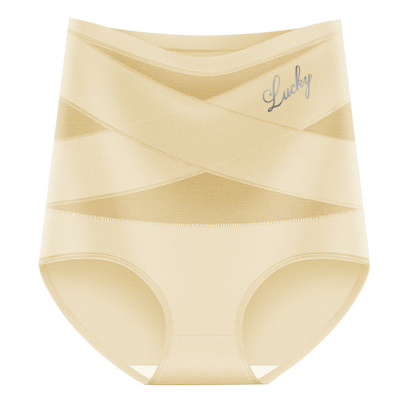 🌸 Last Day Special Price £5.99 ! 🎁Plus-Size High-Waist Cross Tummy Control Panties
