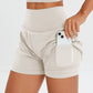 ✨️2025 Hot Sale 49% OFF🥰High Waisted 2-in-1 Yoga Shorts & Side Pockets