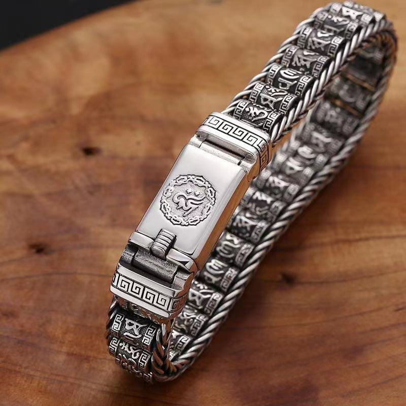 Six Character Truth-Prayer Wheel Bracelet