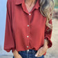 🔥Hot Sale✨Solid Color Oversized Long Sleeve Shirt