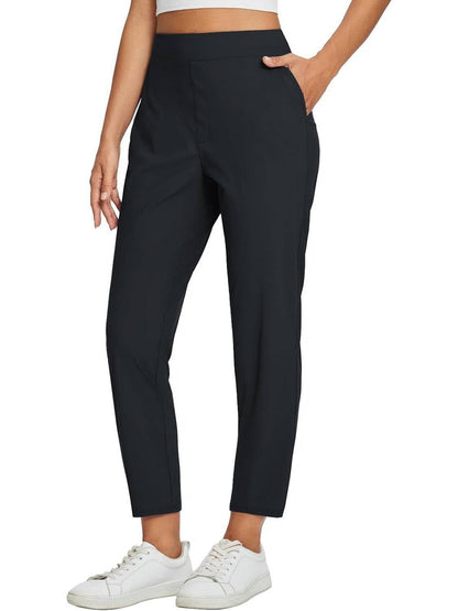 🔥New Arrival💕Women's High-Waisted Elastic Pants with Zipper Pockets