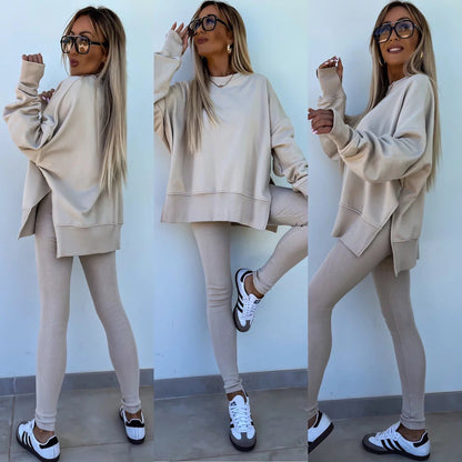 🔥Casual Women Sweatshirt Leggings Set