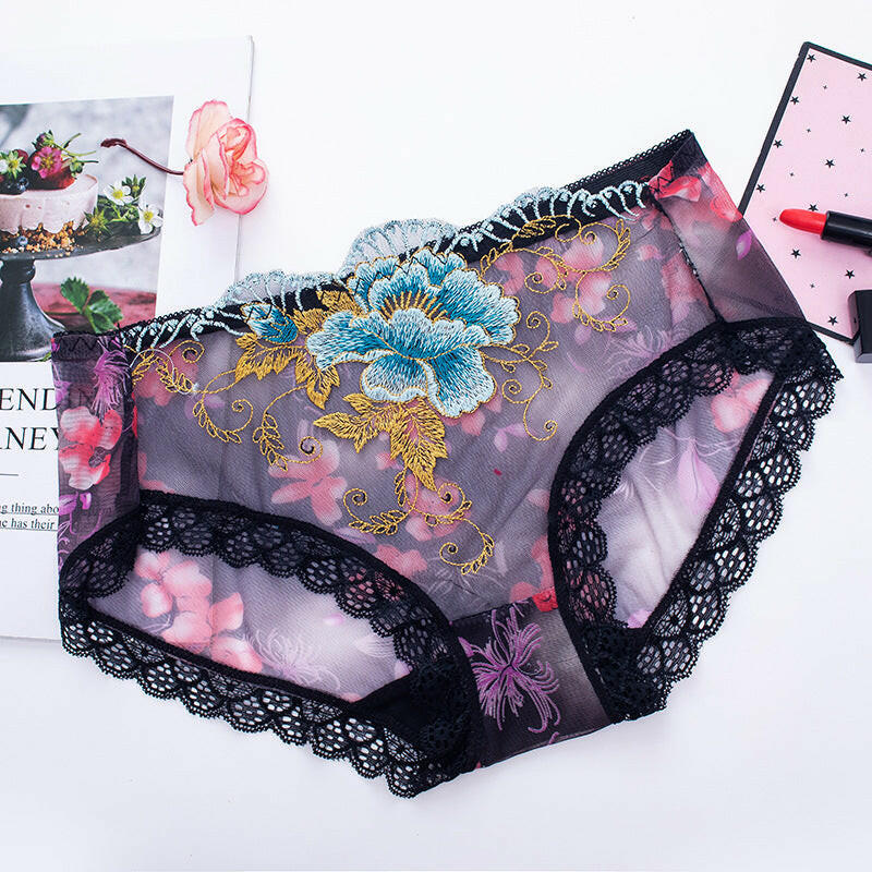 🔥Buy 7 get 7 free🔥Sexy Lace Plus-Size Mid-Rise Seamless Panties