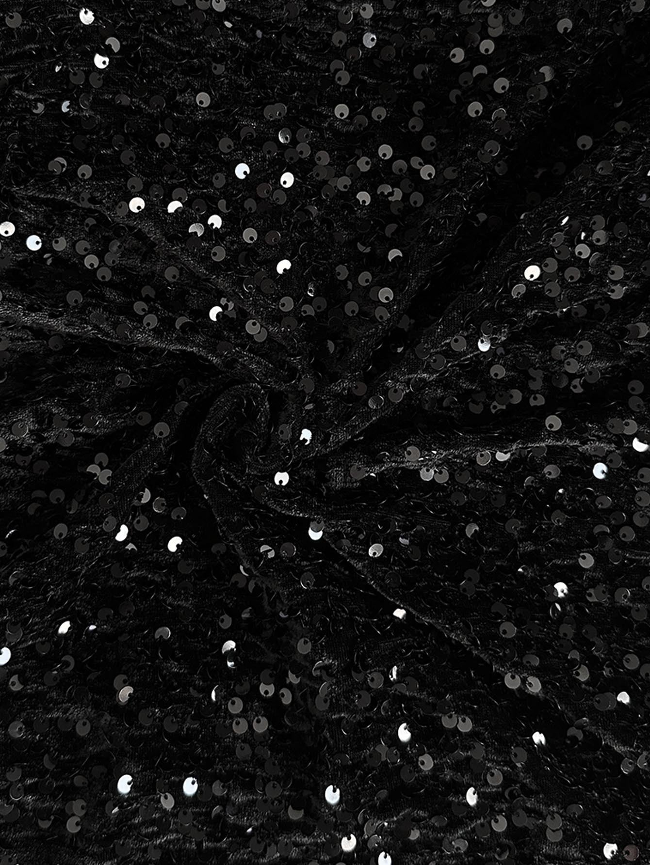 💖LAST DAY SALE 50% OFF🥰Women's Sequin Sparkle Wide Leg Pants with Elastic Waistband