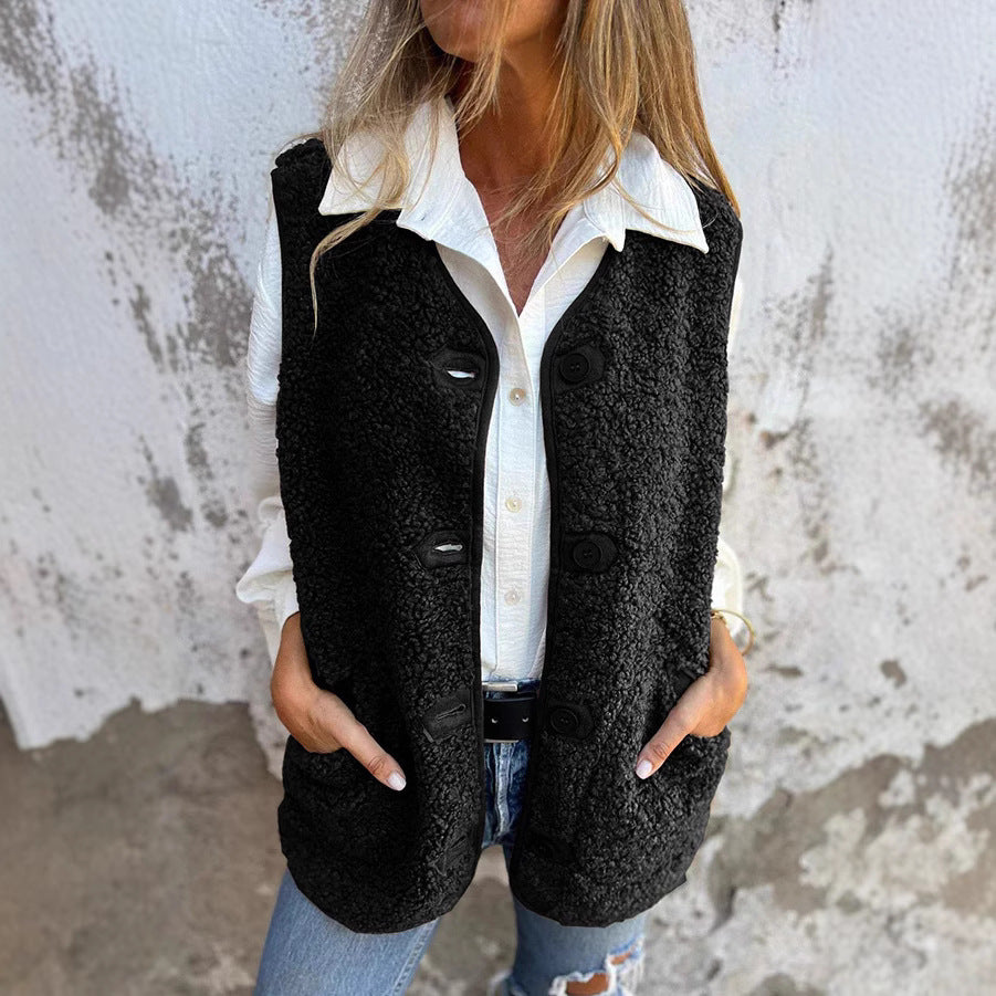 🎉New Arrival-50% Off💛Women's Fall Button Down Short Warm Vest