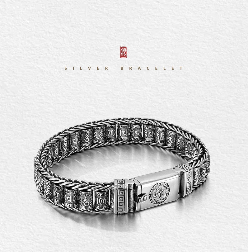 Six Character Truth-Prayer Wheel Bracelet
