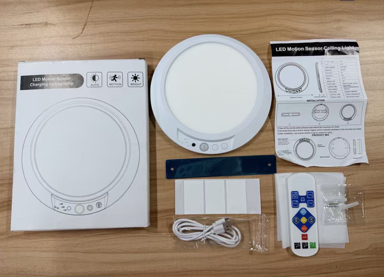 🔥Up to 50% OFF Today💡3-Mode Motion Sensor Ceiling Light – Rechargeable, Magnetic, Wireless