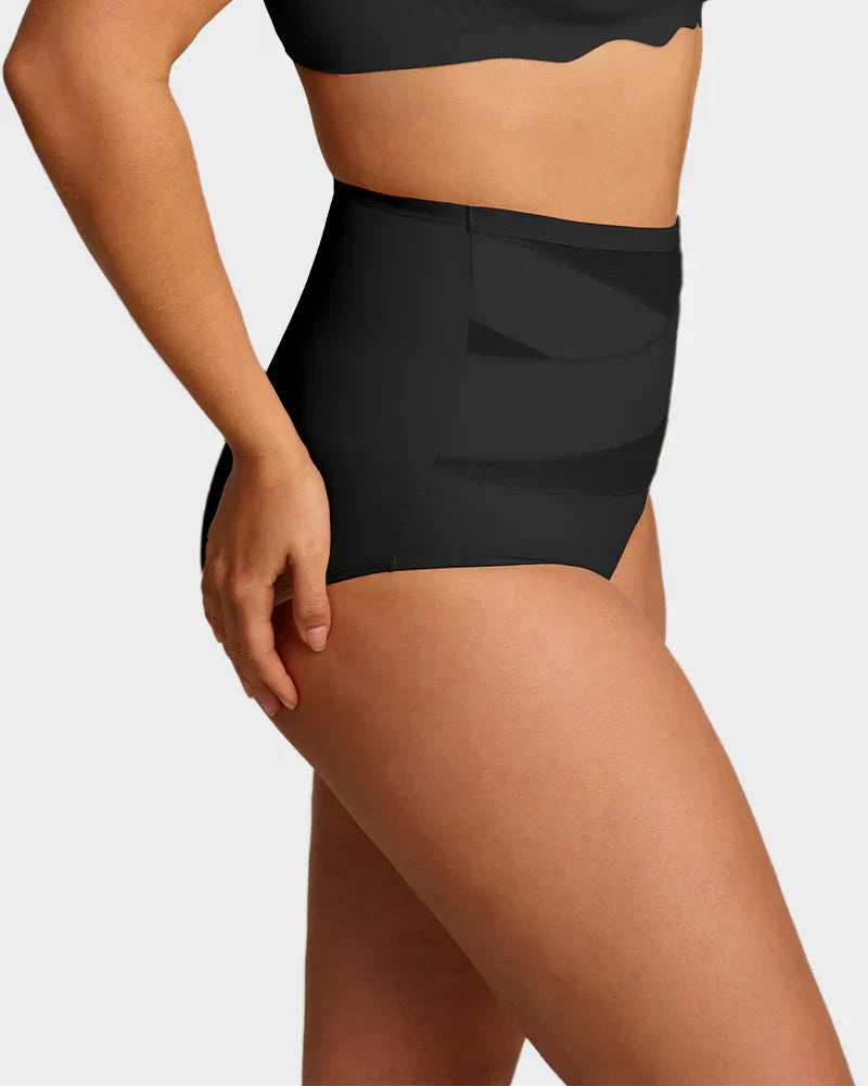 🌸 Last Day Special Price £5.99 ! 🎁Plus-Size High-Waist Cross Tummy Control Panties
