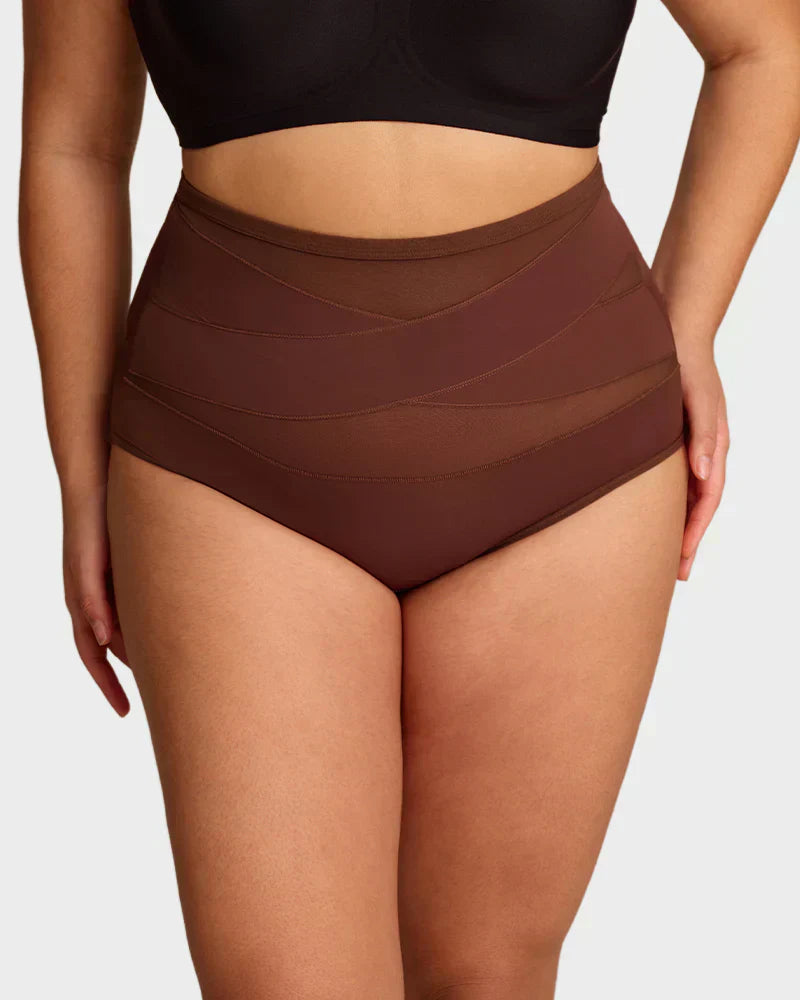 🌸 Last Day Special Price £5.99 ! 🎁Plus-Size High-Waist Cross Tummy Control Panties