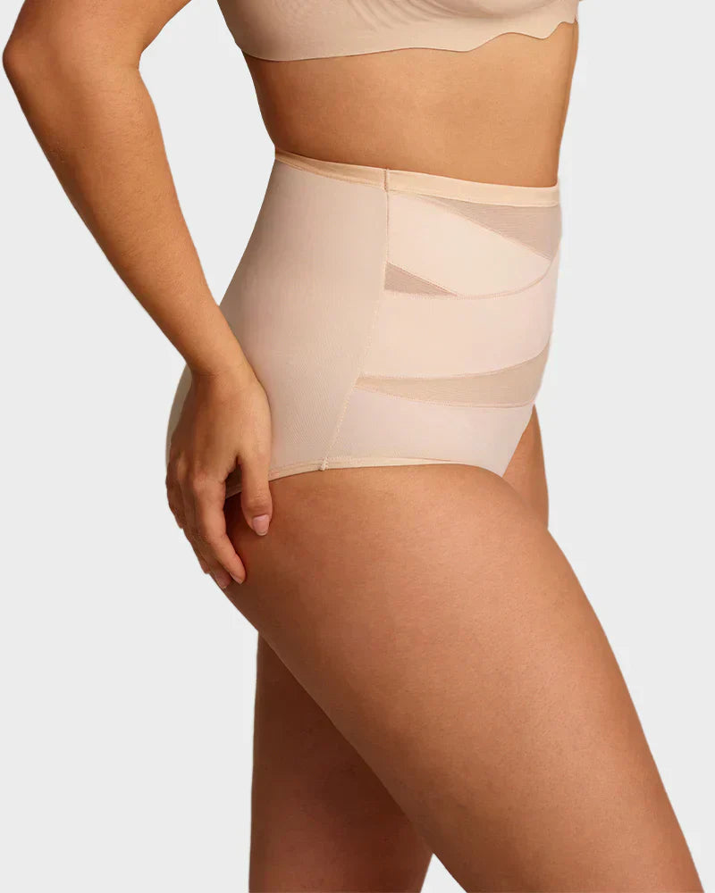 🌸 Last Day Special Price £5.99 ! 🎁Plus-Size High-Waist Cross Tummy Control Panties