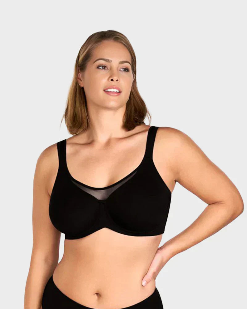 🏆Limited Time Special Price £9.99! 💐Women's Elegant Sheer Full Coverage Plus Size Bra