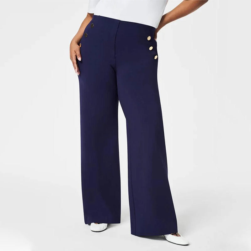 💥Hot Sales-55% OFF💖Women's Plus Size High Stretch High-Waist Wide-Leg Pants