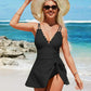 🎁Last Day Promotion 49% OFF🔥🌟Deep V Knot Detail Skirted Swimsuit