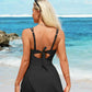 🎁Last Day Promotion 49% OFF🔥🌟Deep V Knot Detail Skirted Swimsuit