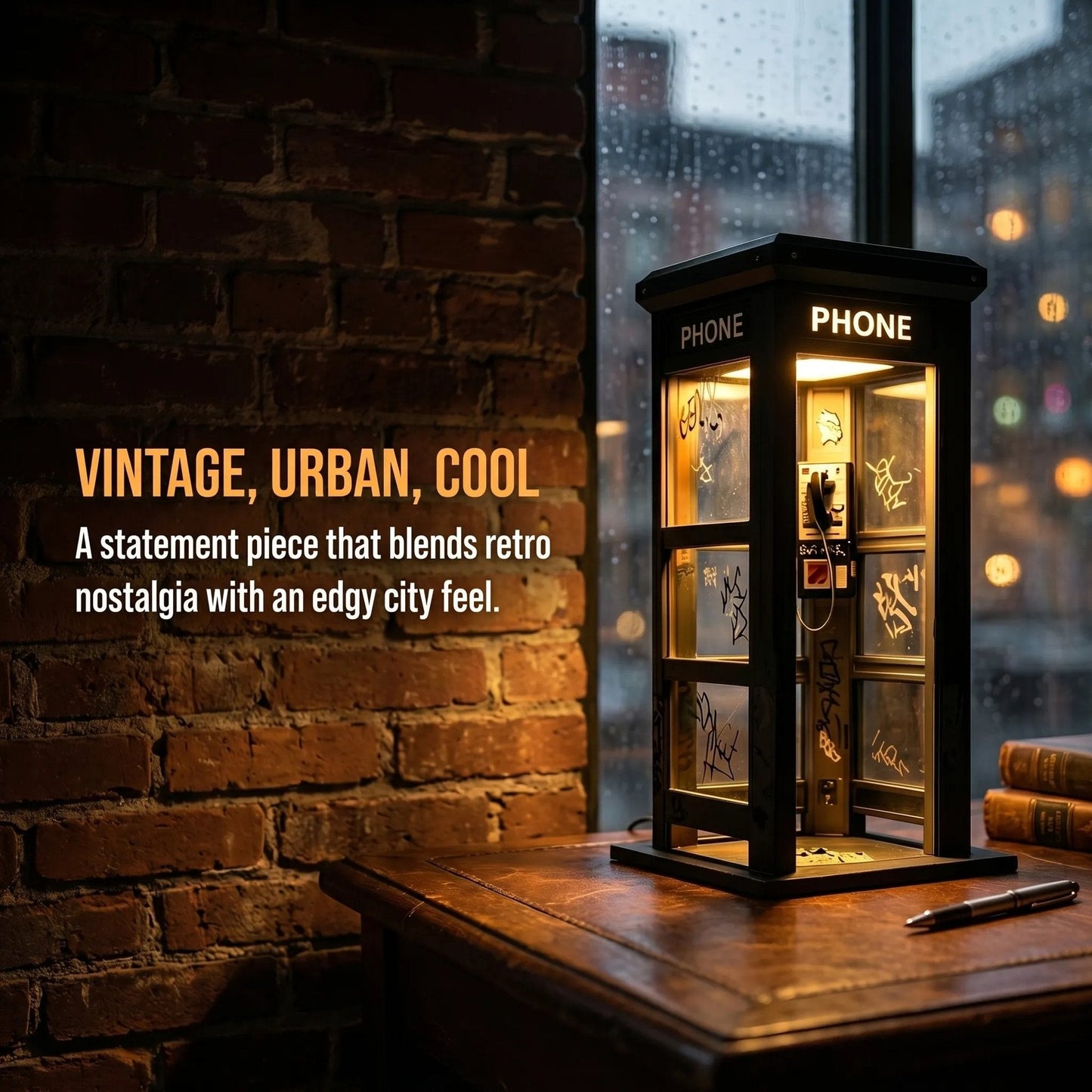 🎁2026 New Arrivals 50% OFF💥Vintage Phone Booth Ambient Lamp
