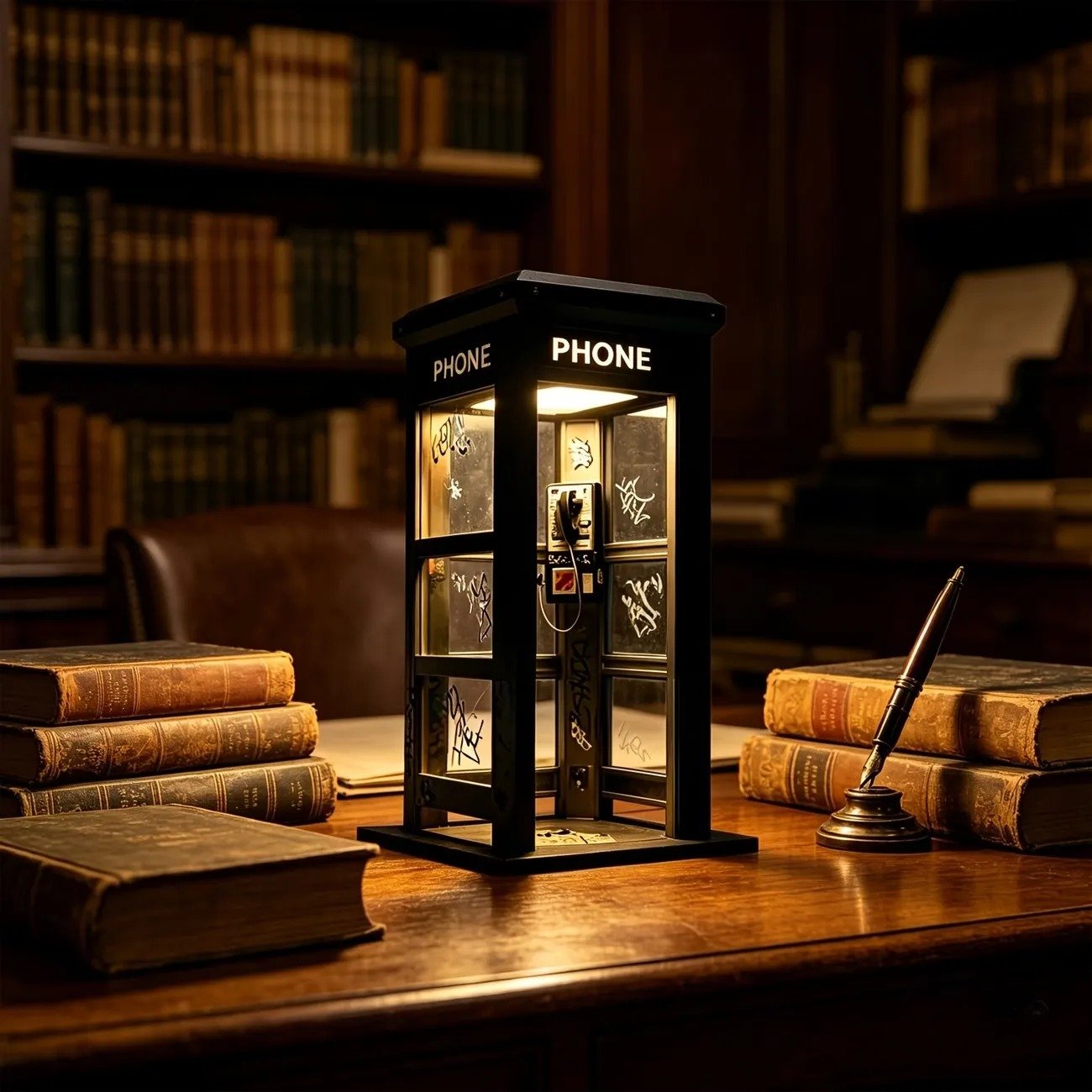 🎁2026 New Arrivals 50% OFF💥Vintage Phone Booth Ambient Lamp