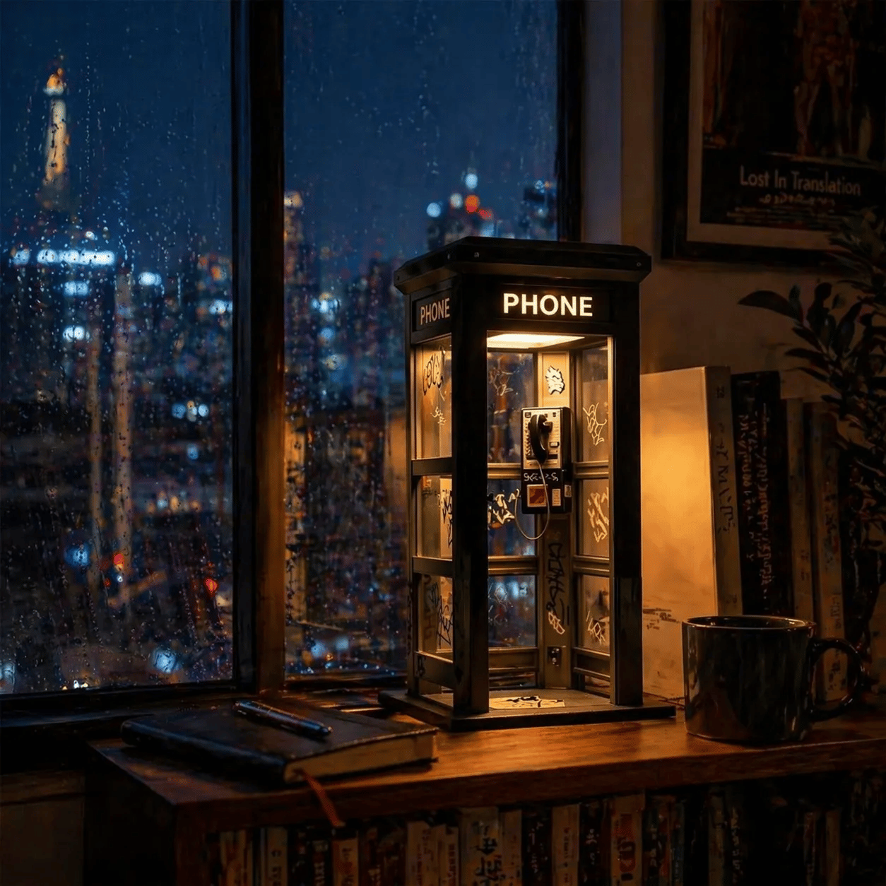 🎁2026 New Arrivals 50% OFF💥Vintage Phone Booth Ambient Lamp