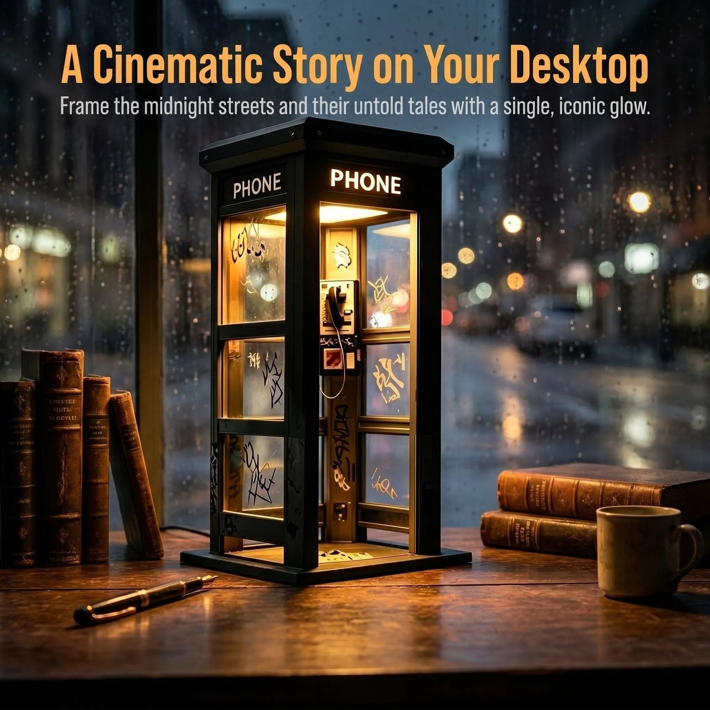 🎁2026 New Arrivals 50% OFF💥Vintage Phone Booth Ambient Lamp