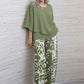🔥LAST DAY SALE - 49% OFF🔥Women’s Printed Pants and Crew Neck Top Set