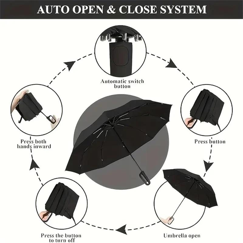 ⏰LAST DAY SALE 49% OFF🔥StormShield™ Automatic Folding Umbrella – Windproof, Waterproof & Compact ☔ with Loop Buckle for Everyday Carry 🌬️💧