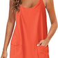 🔥Last Day Special Sale 49% OFF💃Casual Sleeveless Mini Dress With Built-In Shorts