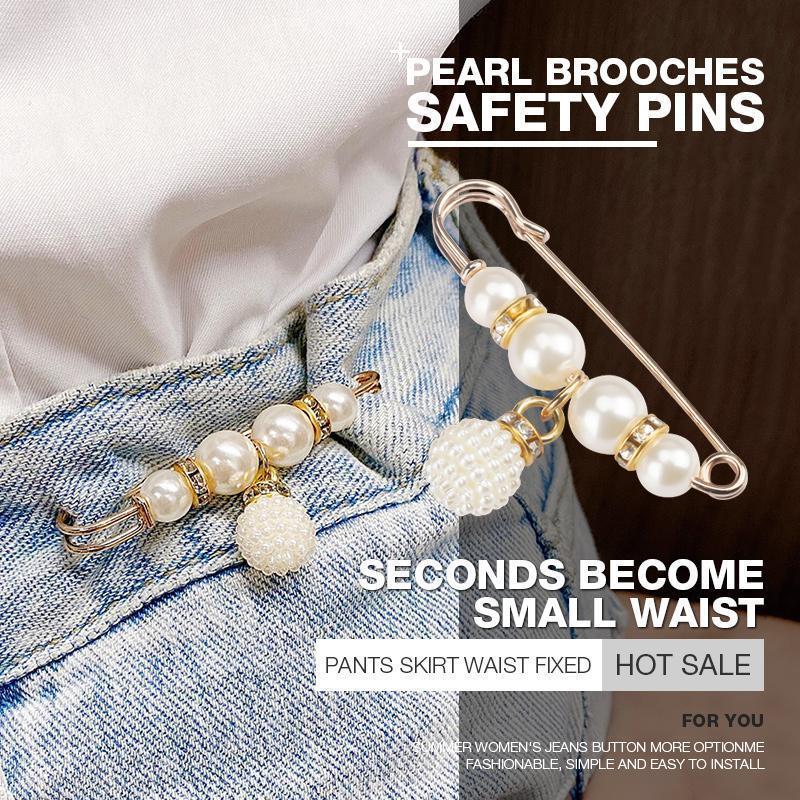✨ Buy 3 Get 9 FREE 💥Pearl Corset Brooch | Elegant Waist & Collar Fashion Pin