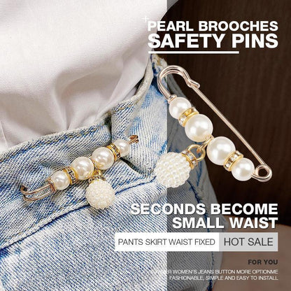 ✨ Buy 3 Get 9 FREE 💥Pearl Corset Brooch | Elegant Waist & Collar Fashion Pin