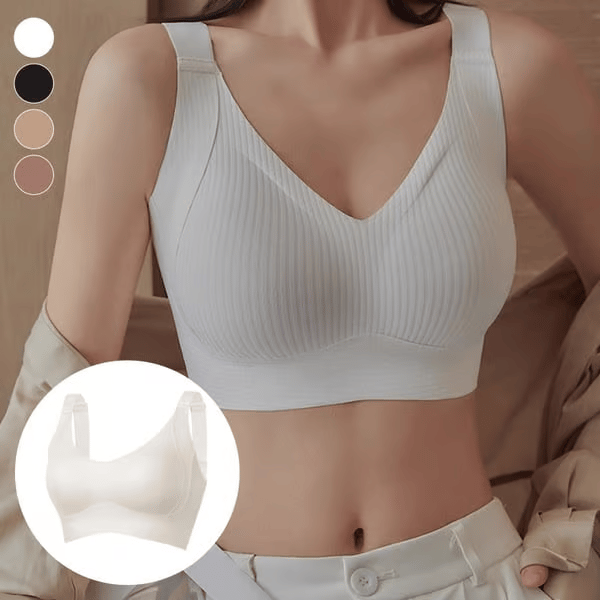 🎁Buy 1 Get 1 Free💕Women's Ribbed Push Up Adjustable Wireless Bra