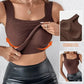 🏆2026 HOT SALE-50% OFF!!💐Women's U Neck Camisole High Strechy Seamless Built-in Bra Padded Tank Tops
