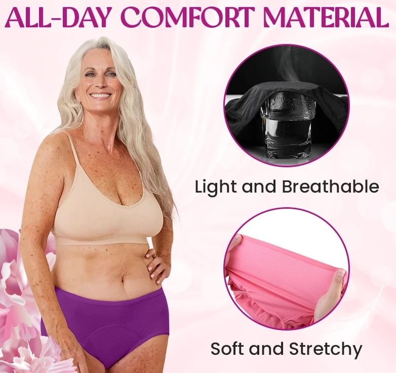 ⏳⏳Last Day-Buy 1 Get 3 Packs!!🔥2026 Best-Selling🏆LunaBloom™ High-Waist Leak-Proof Panties ✨Butter-soft, ultra-stretchy & discreetly protective 🍃