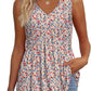 💜LAST DAY PROMOTION - 49%OFF💜Women's Print Flowy Sleeveless V Neck Peplum Tank Tops