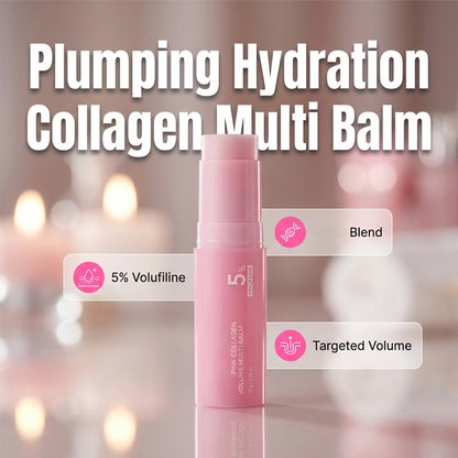 🥳2026 HOT SALE🥳💕 Pink Collagen Volume Multi Balm | All In One Volufiline, , NAD Stick for Youthful-Looking
