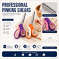 🥳2026 TOP PICK🥳 Pinking Shears Scissors – Stainless Steel, Ergonomic Cushioned Handles – Perfect for Sewing, Quilting & Scrapbooking! 🧵💨