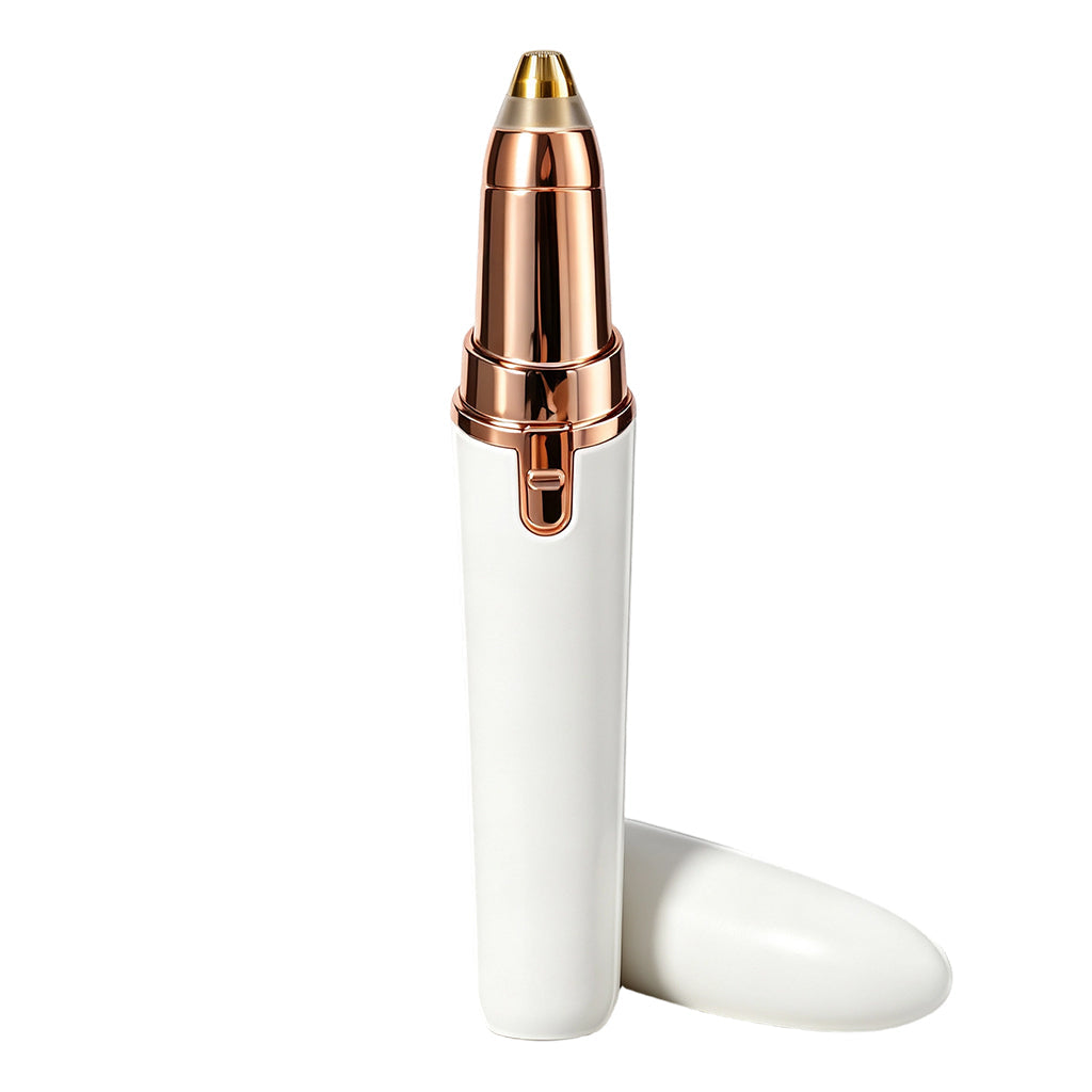 📢📢40% OFF !! ⏰ Electric Eyebrow Trimmer Pen with LED Light – USB Rechargeable Precision Hair Remover