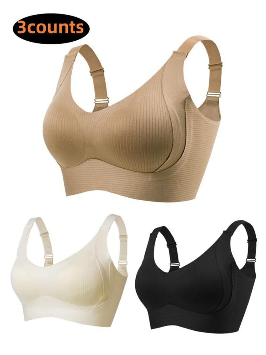 🎁Buy 1 Get 1 Free💕Women's Ribbed Push Up Adjustable Wireless Bra