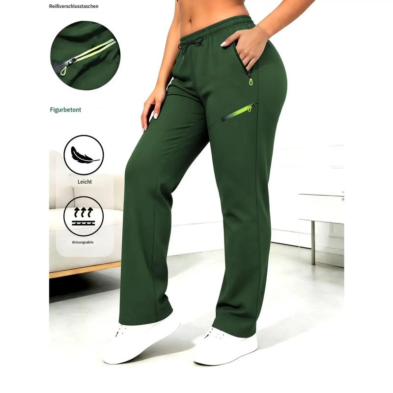 ⏳LAST DAY SALE 50% OFF!!🔥Women’s Straight-Leg Cargo Trousers – Elastic Waist, 6-Pocket Casual Pants for Work, Travel & Everyday Wear 👖✨
