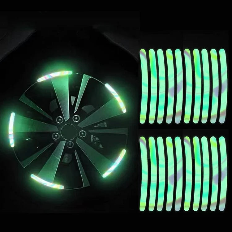 🔥2026 Hot sale 50% OFF🔥Popular Fluorescent Car Wheel Hub Tag