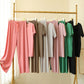 💖Limited Sale 50% OFF💖Soft Comfortable Ice Silk Short Sleeve T-Shirt Two Piece Set Loose Wide-leg Pants