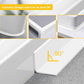 Bath Sealant Strip Self Adhesive 3 Rolls Caulk Tape White Waterproof Seal for Toilet Bathtub Shower Sink Wall Corner Kitchen with Sealing Tool 3.2m Length 38mm Width