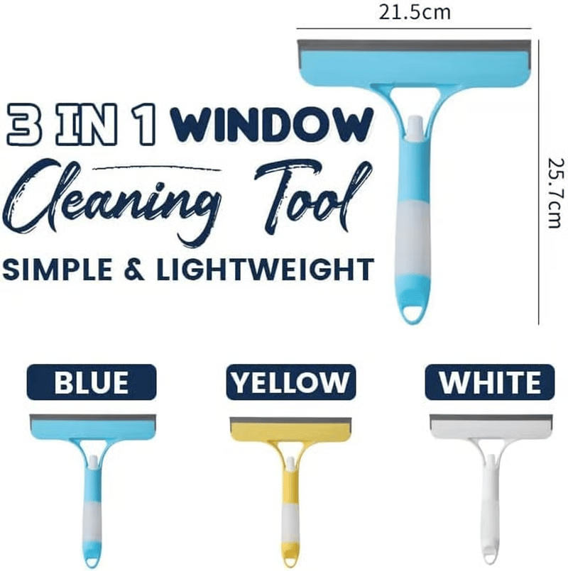 🧽 Last Day Special Price £9.99 ! 🔥Buy 2 Get 1 Free💦3 in 1 Window Cleaning Scraper