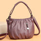👜 60% OFF 💼 Pleated Bucket Leather Handbag – Soft Material, Adjustable Strap & Chic Casual Style ✨