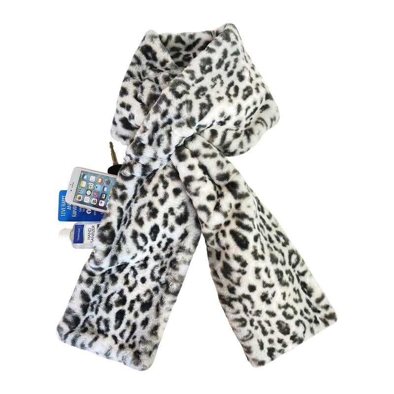 🎁Christmas Sale 49% OFF❄️ Faux-Fur Pull-Through Scarf with Hidden Pocket