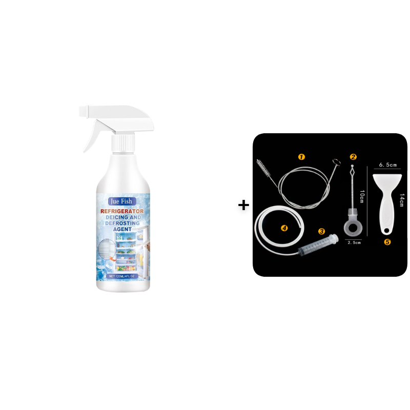 🧊 Buy 2 Get 1 Free | Defrosting Spray for Fridge Freezer 🎁 Includes Free Spatula
