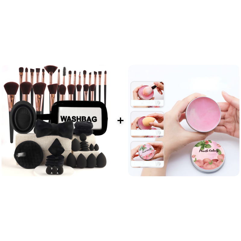 All-in-One Makeup Brush & Sponge Set