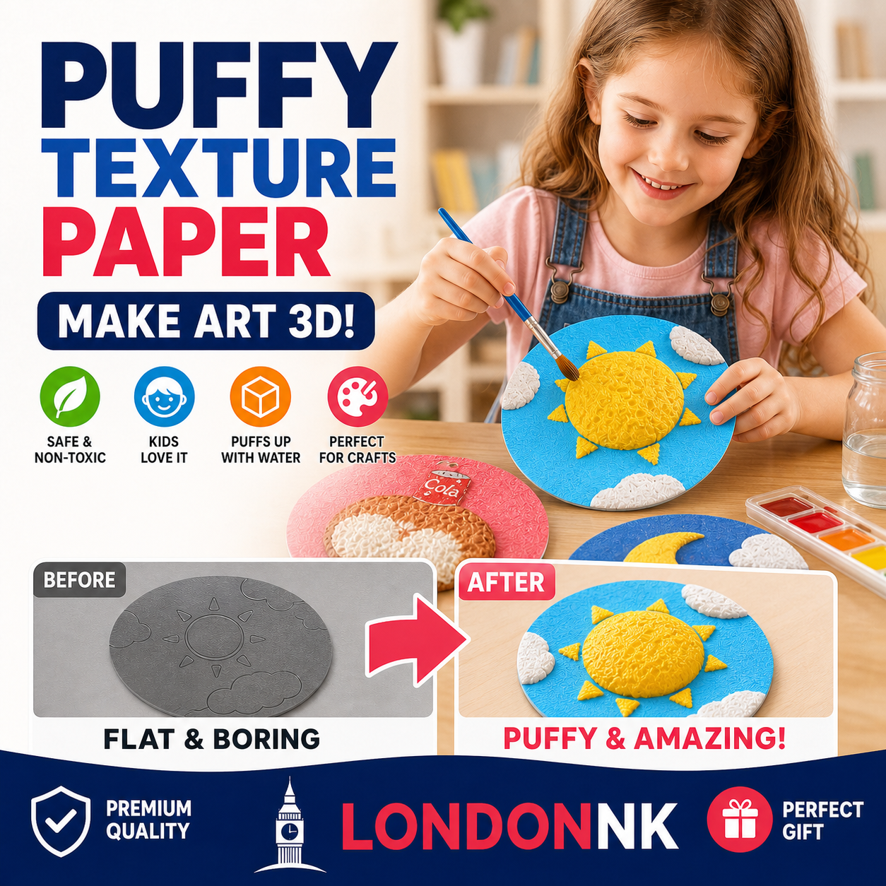 🎄Special Surprise Offer 🎁Buy 3 Get 2 Free！🔮Master the magic of painting！👩‍🎨Foam Texture Painting Paper🎁