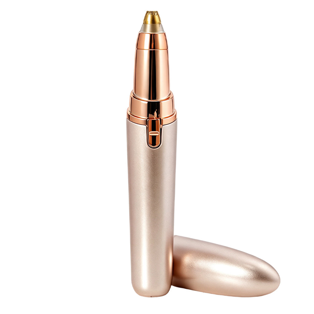 📢📢40% OFF !! ⏰ Electric Eyebrow Trimmer Pen with LED Light – USB Rechargeable Precision Hair Remover